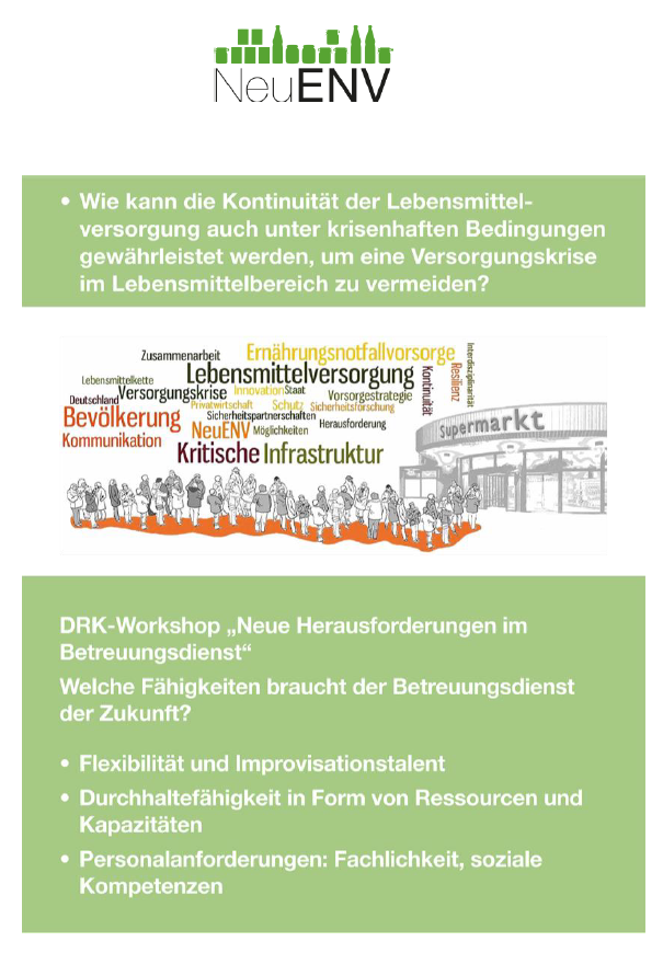 Ernährungsnotfallvorsorge-Strategien Projektaufbau für Strategien zur Lebensmittelversorgung in Krisen