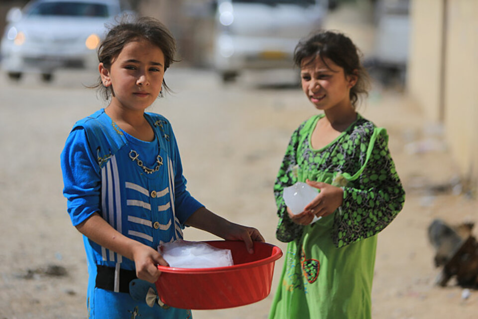 Zwei Mädchen im Irak