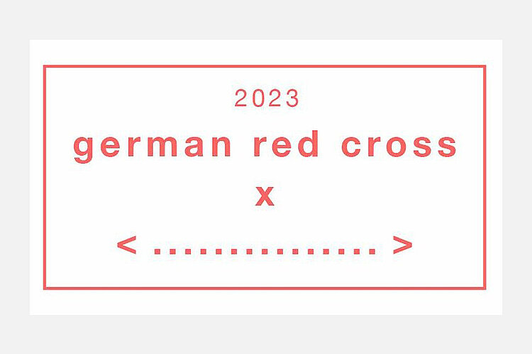 Schriftzug "2023 German Red Cross x ...."