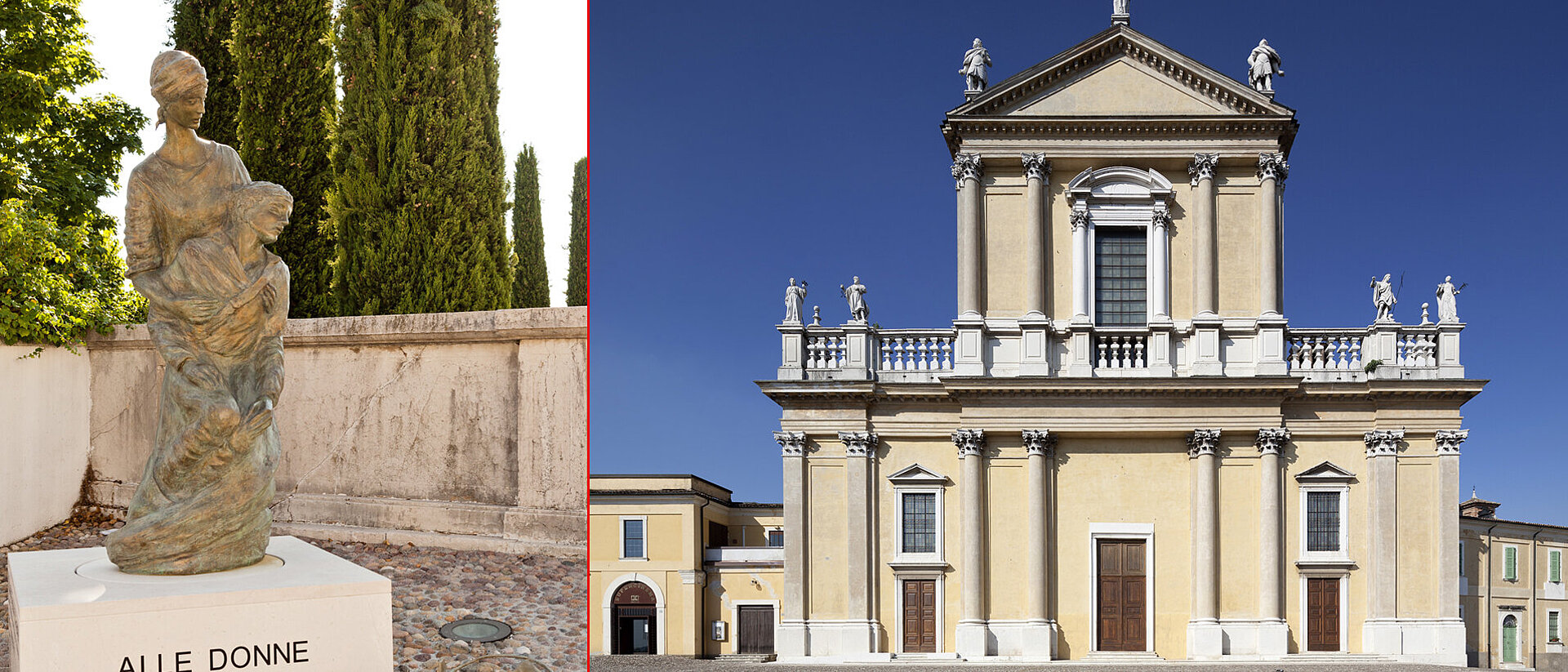 Statur Donne Eroiche und Dom in Castiglione