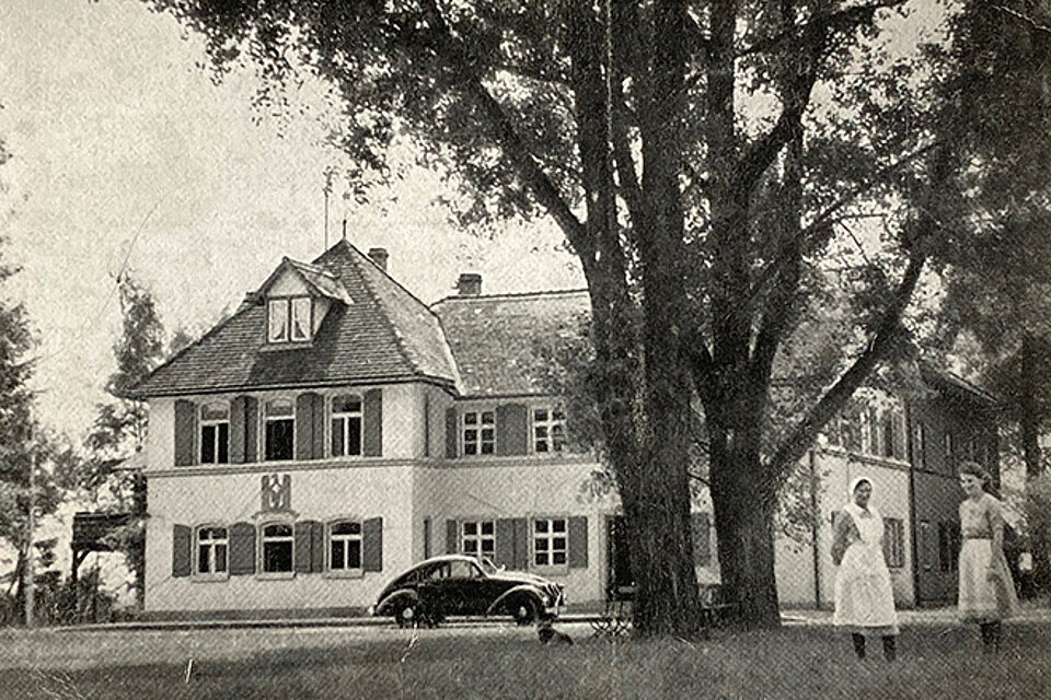 Historisches Foto des Rotkreuzheims Petersaurach