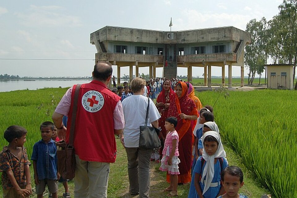 Ortsbegehung im Küstengebiet Bangladeschs