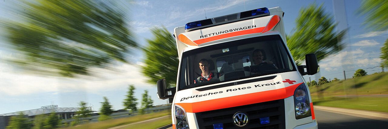 Rettungswagen im Einsatz