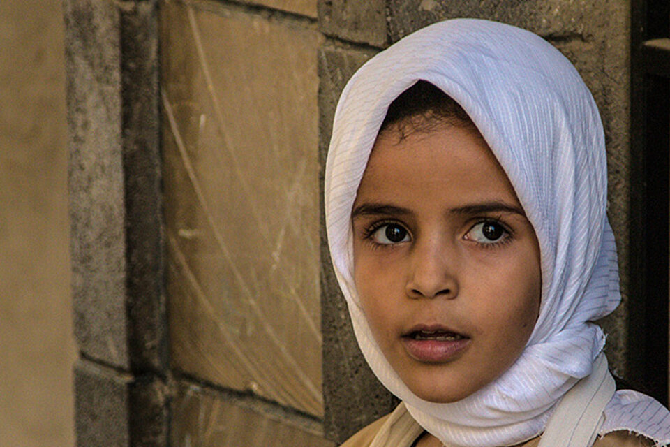 Kleines Mädchen im Jemen