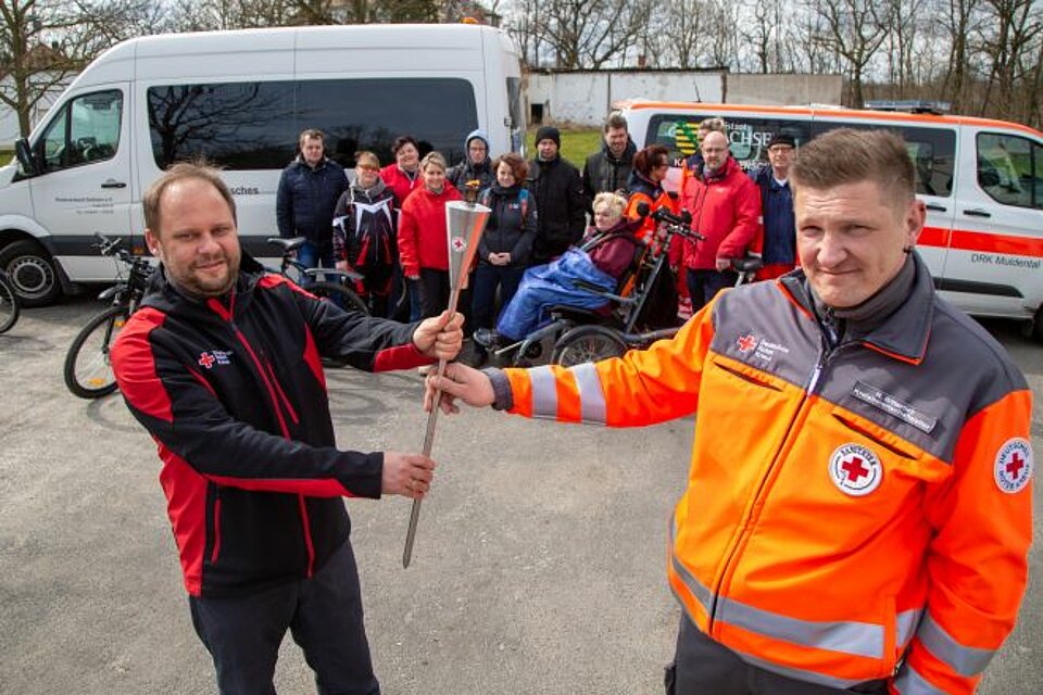 DRK-Fackel beim KV Muldental in Colditz