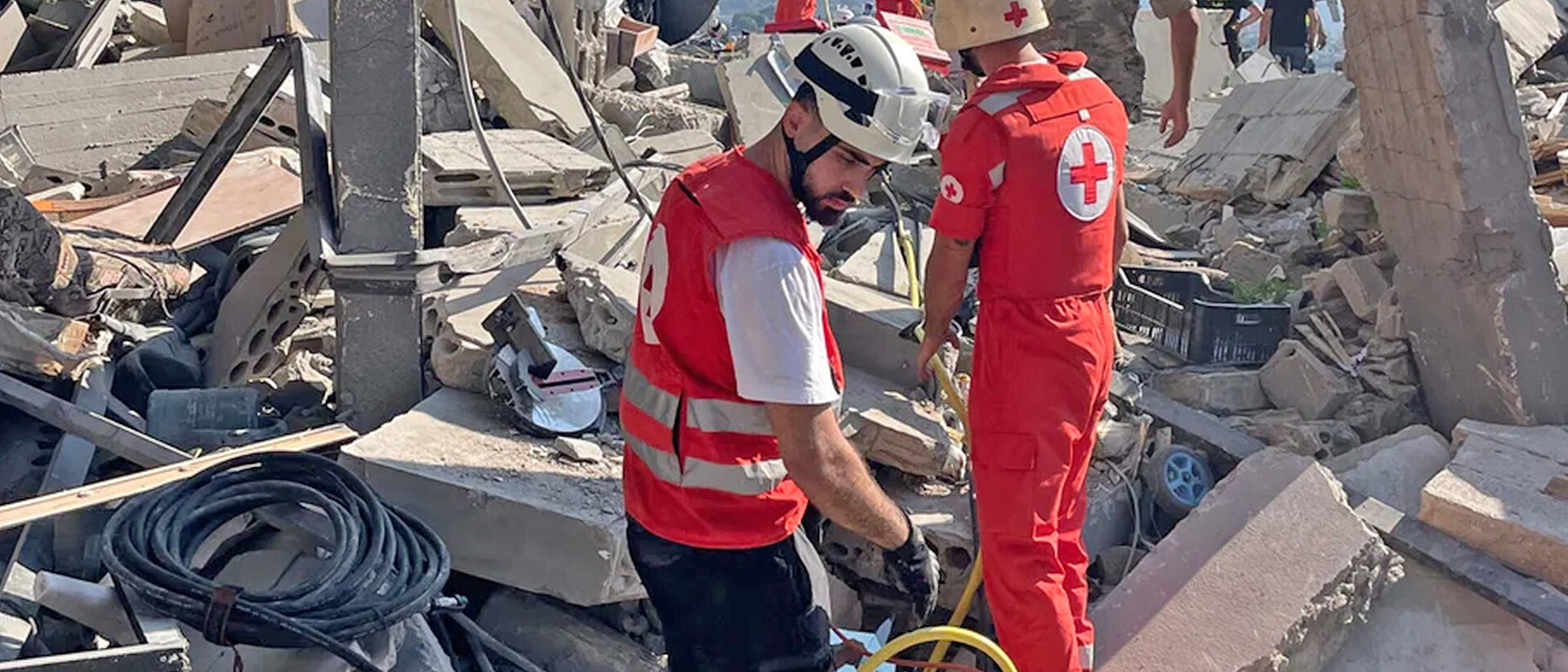 Libanesisches Rotes Kreuz im Einsatz / Eskalation Naher Osten 