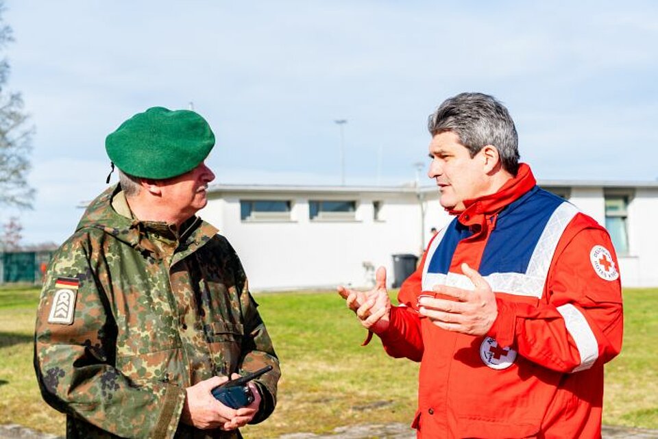 Dr. Johannes Schad nach dem Einsatz in Germersheim