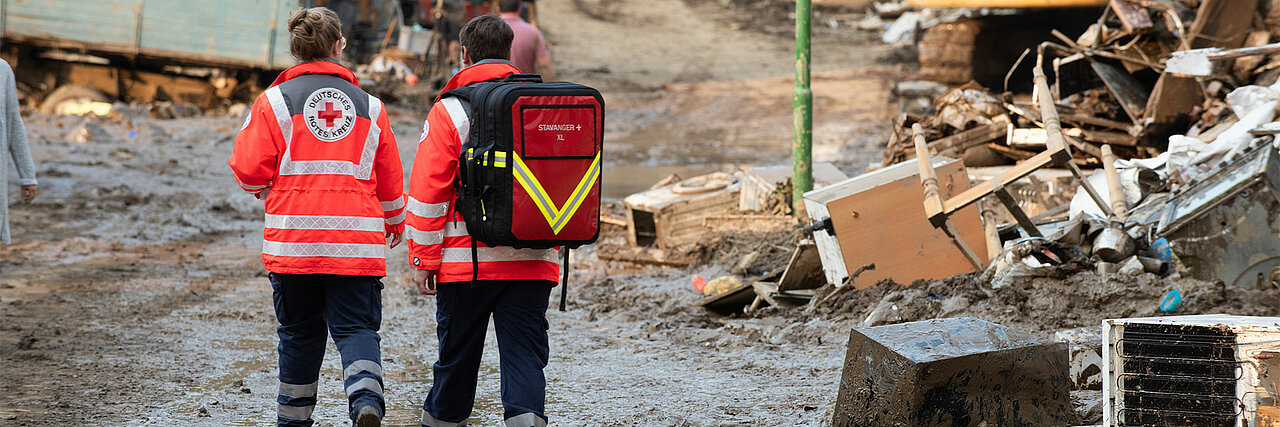 Hochwasser im Ahrtal - DRK-Helfer im Einsatz