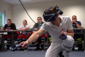 Virtual Reality (VR) Technologie in der DRK-Rettungsschule Niedersachsen