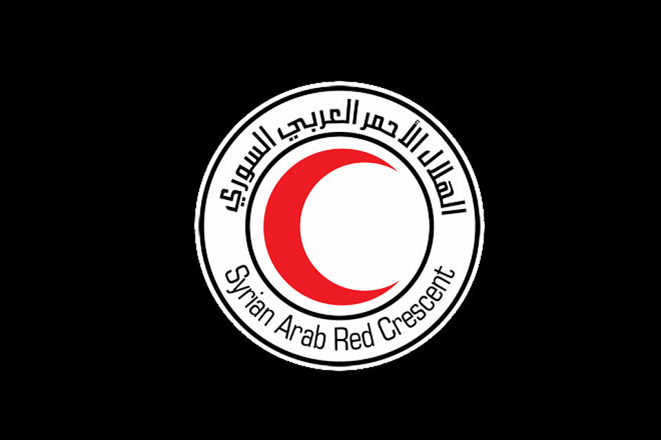 Logo des Syrischen Arabischen Roten Halbmonds