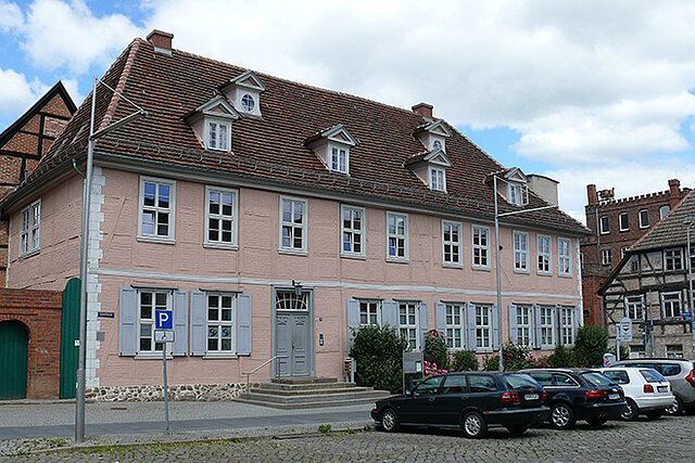 Straßenansicht vom Schelfmarkt 1 in Schwerin