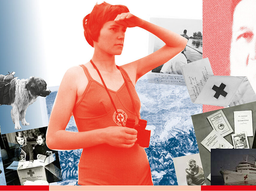 Collage historischer DRK-Motive