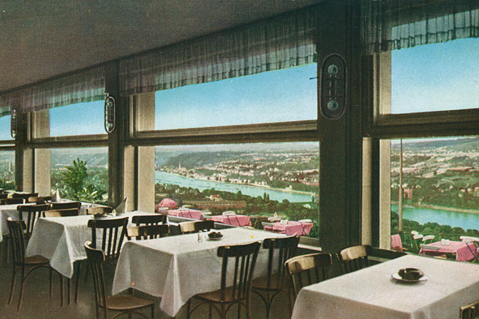 Ausblick aus Hotel Rittersturz bei Koblenz am Rhein