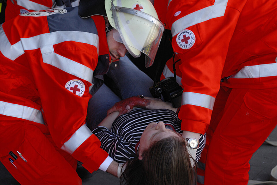 Helferübung des Rettungsdienstes