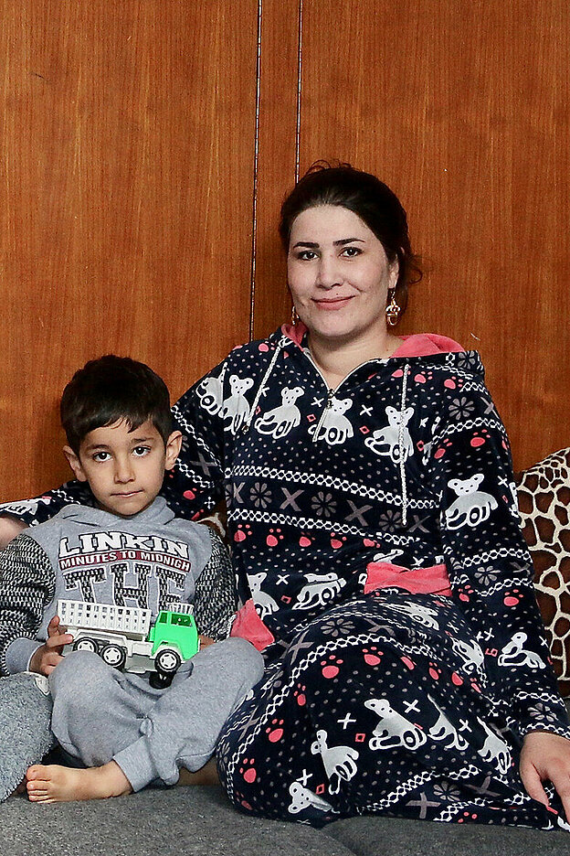 Familien mit zwei Kindern im Irak