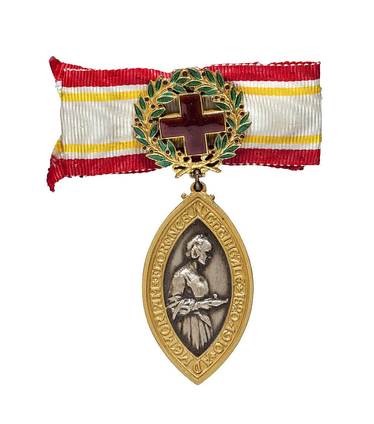 Florence-Nightingale-Medaille aus dem Rotkreuz-Museum Luckenwalde (Jörg F. Müller / DRK)