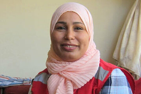 Foto: Portrait einer marokkanischen Rothalbmond-Freiwilligen