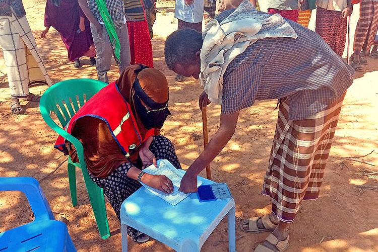 Organisation von humanitärer Hilfe in Somalia