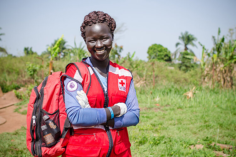 Rotkreuz-Helferin im Einsatz im Südsudan