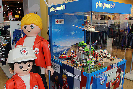 Playmobil-Figuren in der Galeria Kaufhof