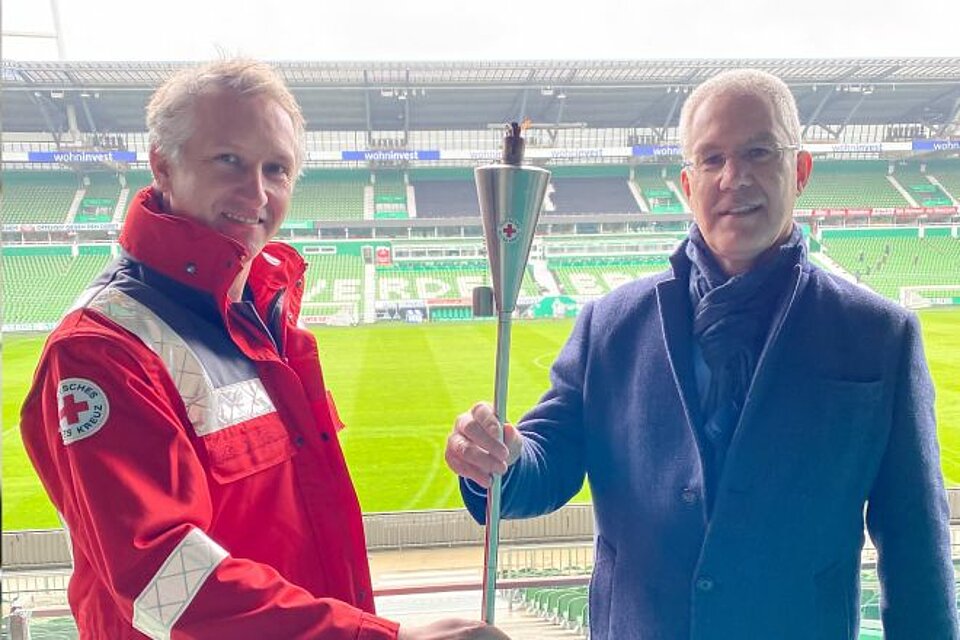 Das Licht der Hoffnung am Weserstadium in Bremen