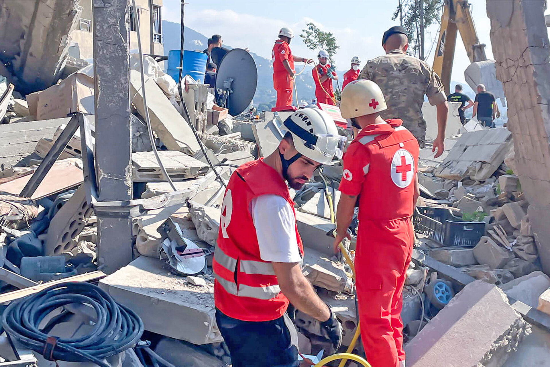 Rotes Kreuz im Rettungseinsatz im Libanon 