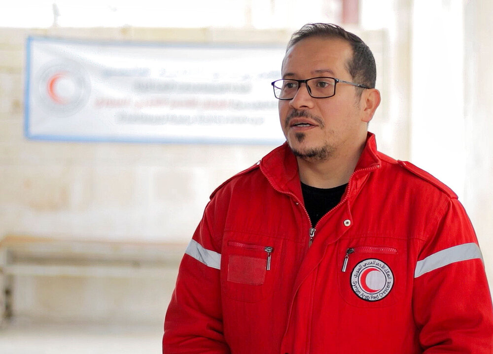 Portrait eines syrischen Rothalbmond-Helfers