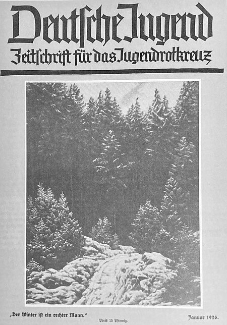 Erste Ausgabe der Zeitschrift ‚Deutsche Jugend Zeitschrift für das Jugendrotkreuz‘ vom Januar 1926
