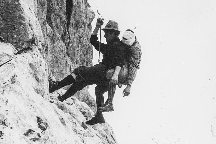 Bergwacht im Übungseinsatz