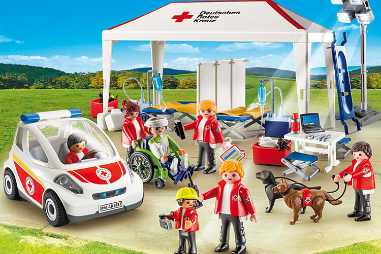 Foto: Playmobilspielset DRK-Versorgungszelt