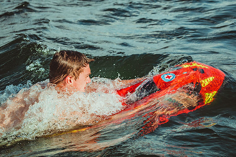 Rettungsschwimmer im Einsatz