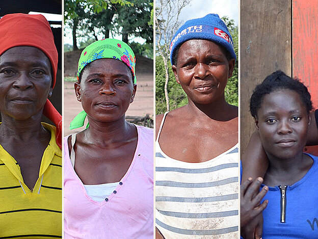 Vier Frauen in Mosambik