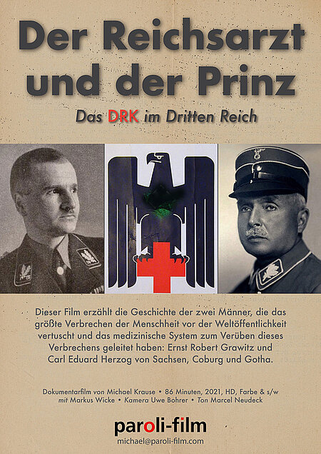 Filmplakat mit Portraits und Reichsadler