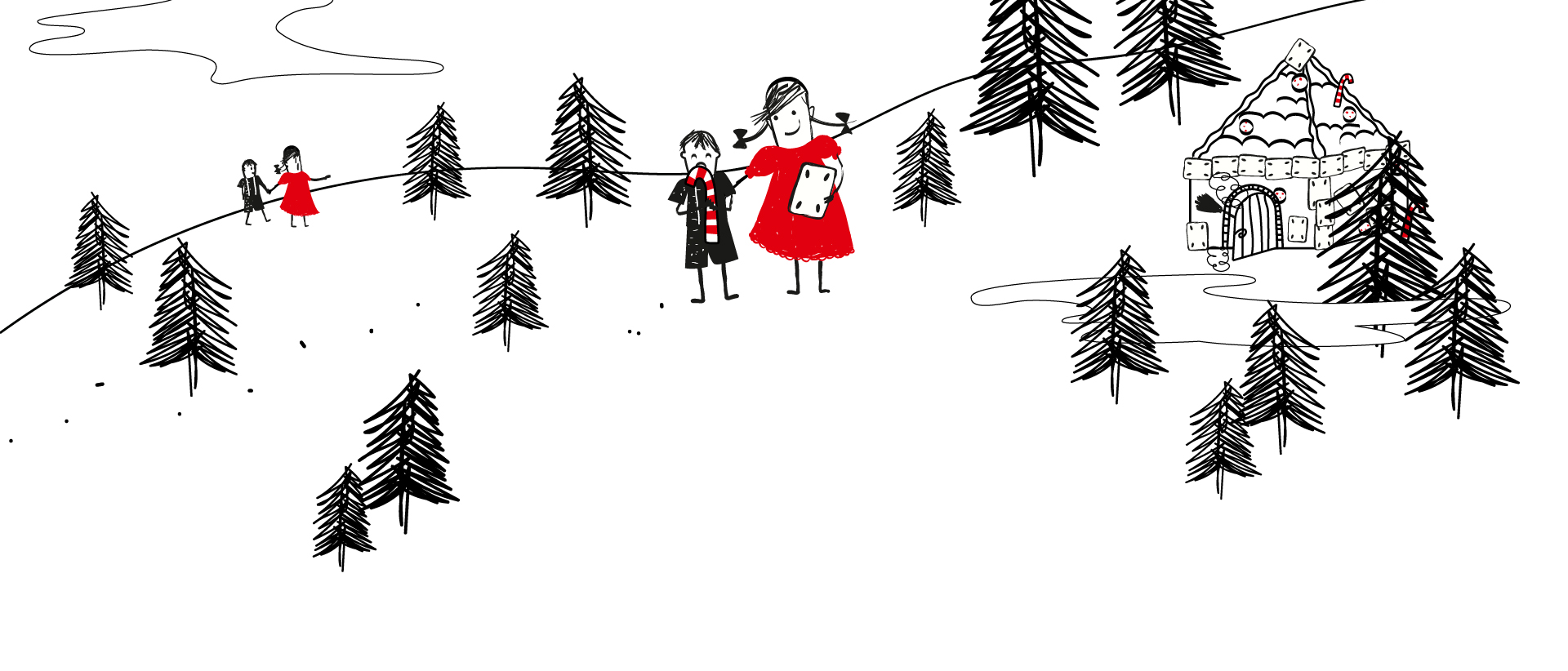 keinMaerchen zu Weihnachten. Hänsel und Gretel müssen vor Hunger fliehen. DRK Weihnachtskampagne 2022.