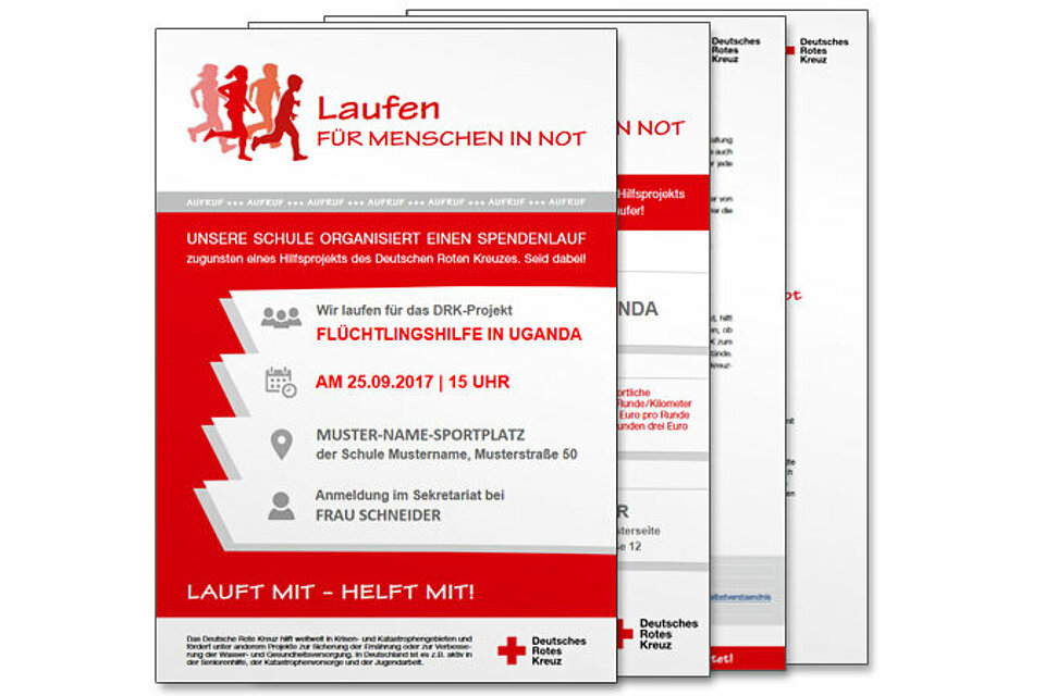 Macht mit diesen PDFs auf Euren Spendenlauf aufmerksam