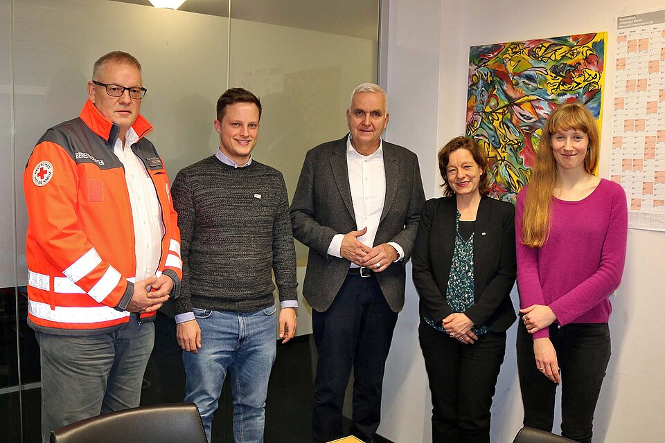 Gruppenaufnahme beim BRK