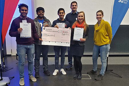 Gewinnergruppe beim Hackathon der Savety Days 2019