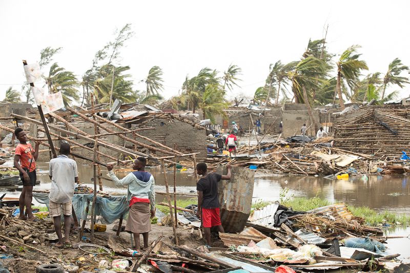 Betroffene in Beira kämpfen mit den Überschwemmungen
