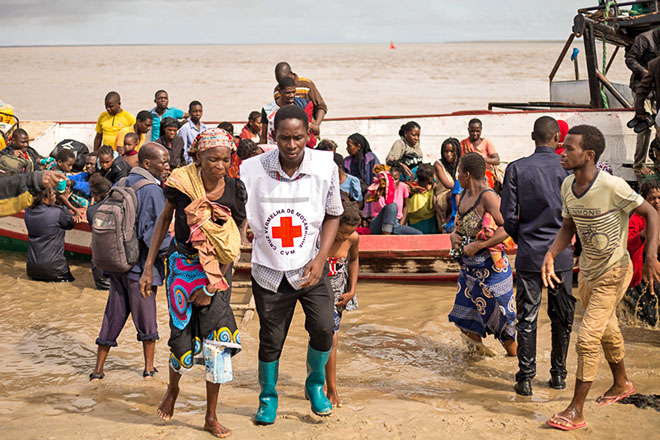 Foto: Evakuierung in Mosambik