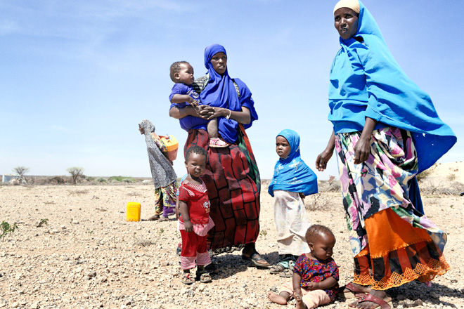 Somalias Einwohner unterstützen und spenden