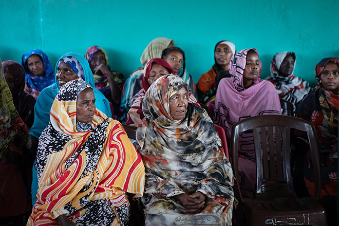 Frauengruppe im Sudan