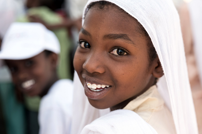 Foto: Portrait eines sudanesischen Mädchens