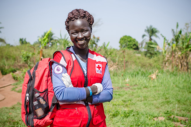 South Sudan: Help from Red Cross aid worker