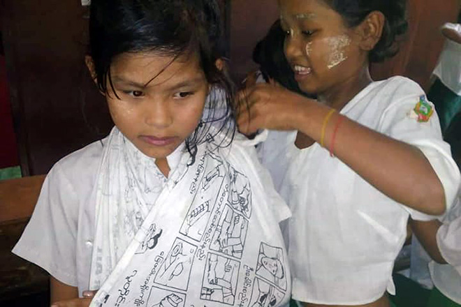 Hilfe für Myanmar: Erste-Hilfe-Schulung für Kinder