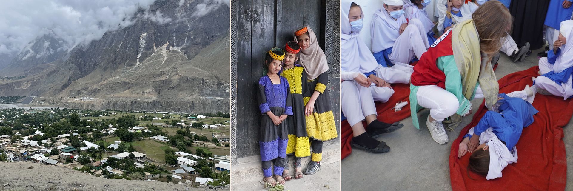 Collage: Vorsorge für bessere Katastrophenhilfe in Pakistan