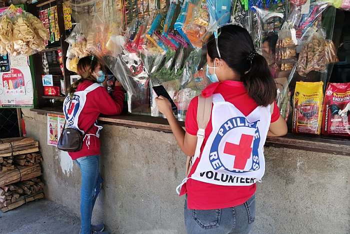 Freiwillige Helfer auf den Philippinen