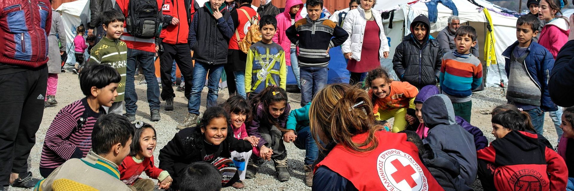 Flüchtlingskinder im griechischen Lager Idomeni