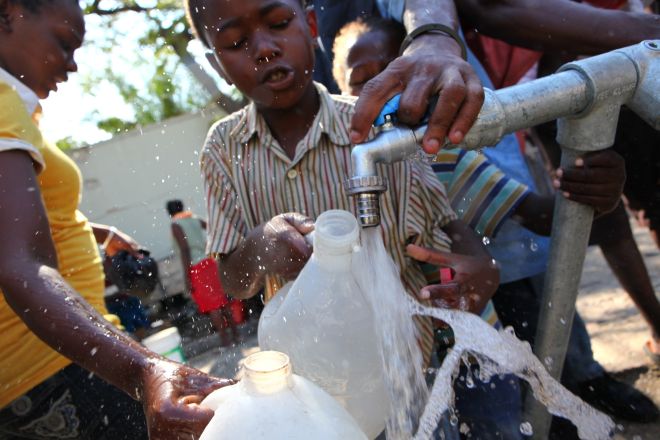 Wasserversorgung in Haiti nach Erdbeben