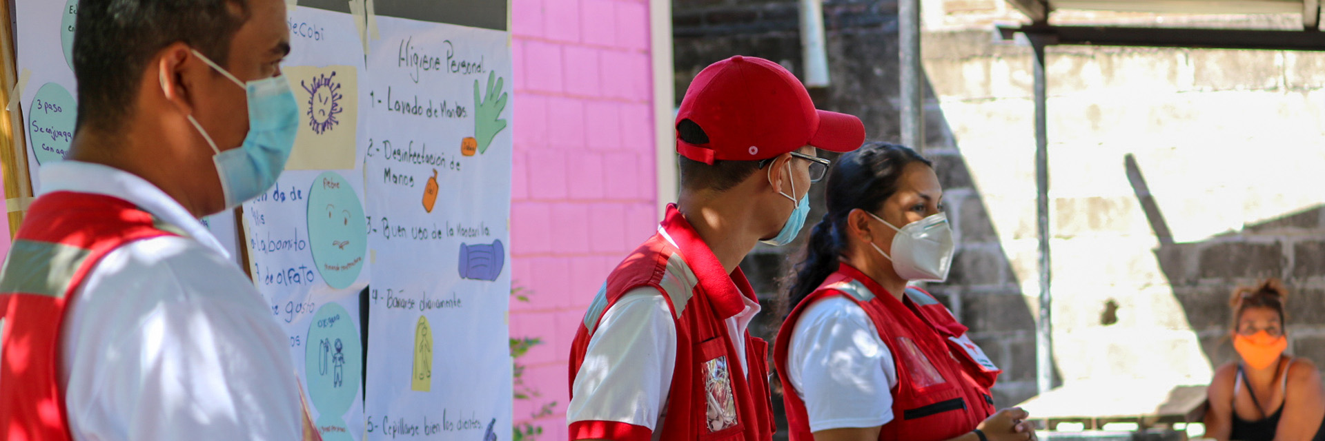 Honduras: Rotkreuzler bei einer Schulung