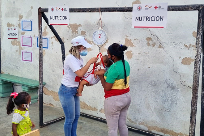 Hilfe für Venezuelas Kinder: Gesundheitstest